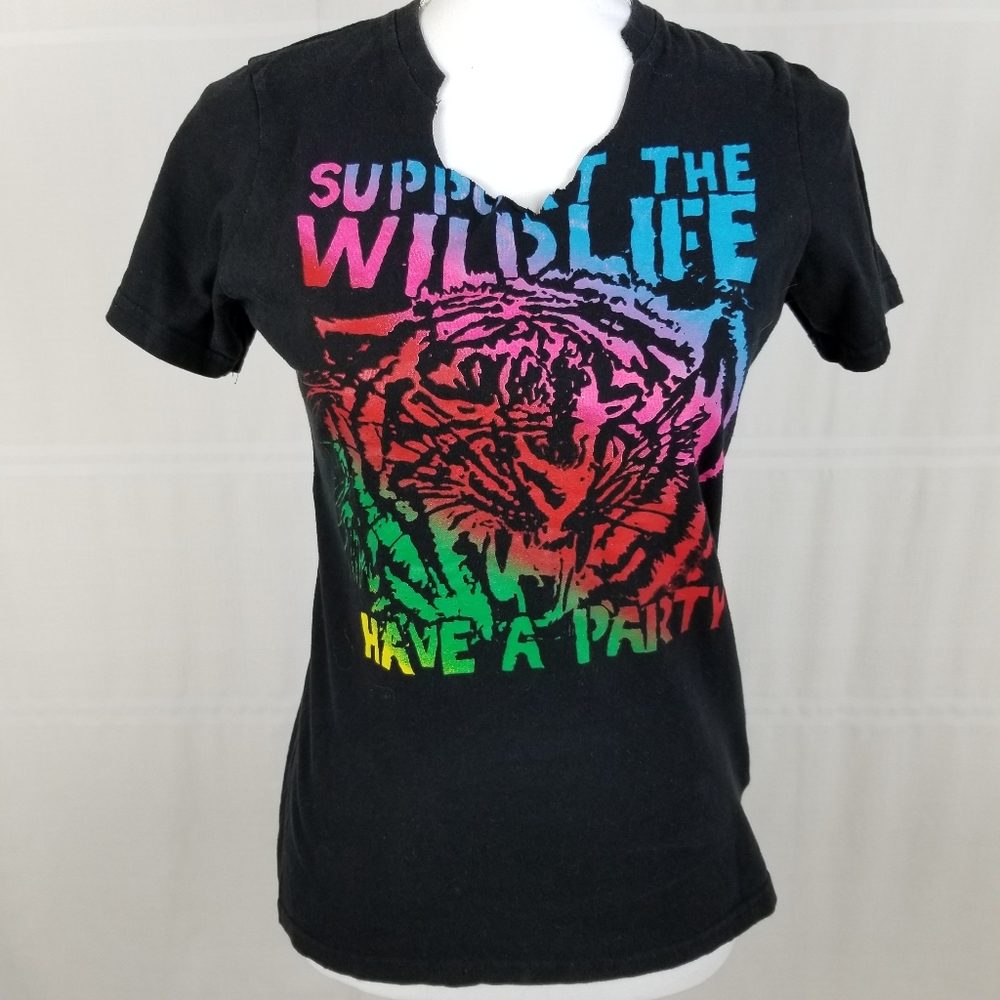 Faded Glory 100% Transitional Cotton graphic tee Sm